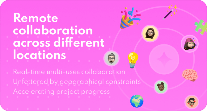 remote collaboration across different locations